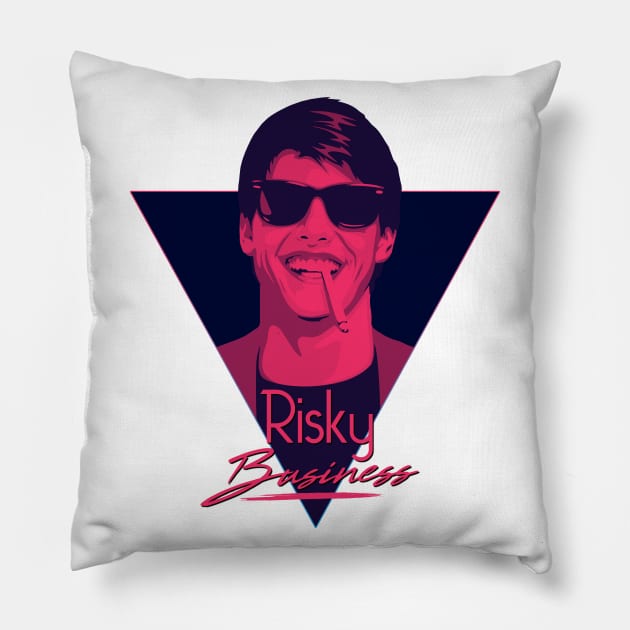 Risky Business 80s Pillow by TheSnowWatch