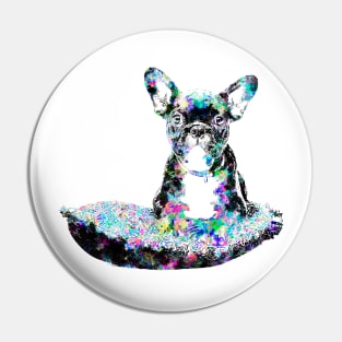 Colorful french bulldog puppy Pin