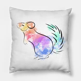 Rainbow Chinchilla Pillow