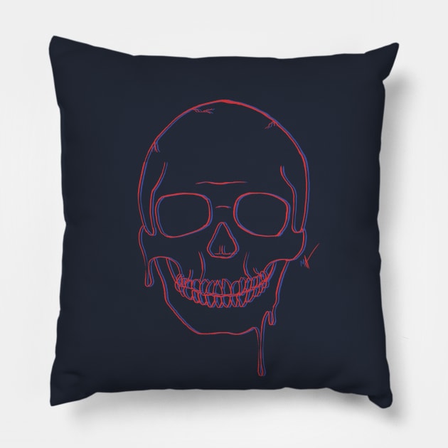 3D Skull Pillow by randamuART