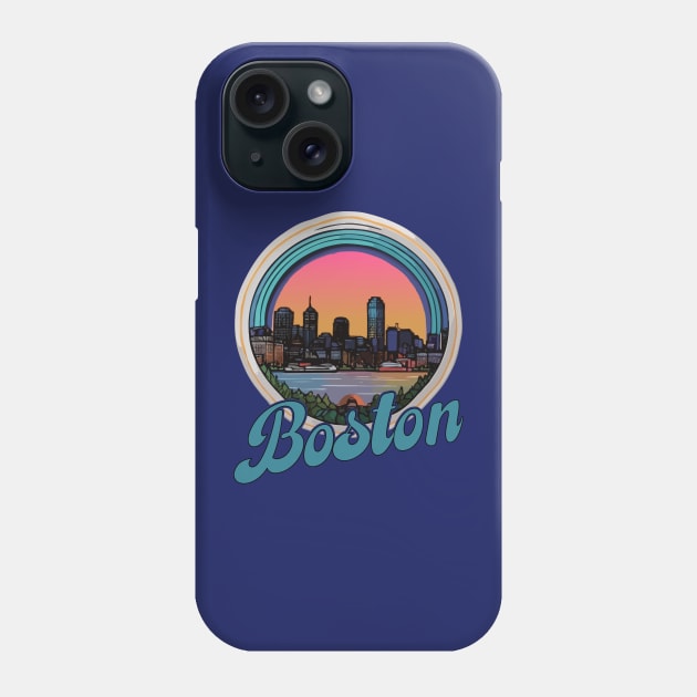 Boston - Skyline Phone Case by Blended Designs