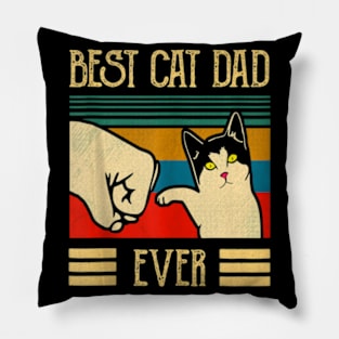 Best Cat Dad Ever Fist Bump Best Cat Dad Ever Pillow