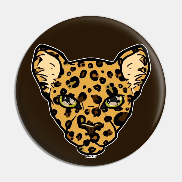 Classic Leopard Pin by Jan Grackle