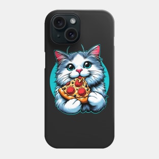 Cute Cat eating Pizza Phone Case