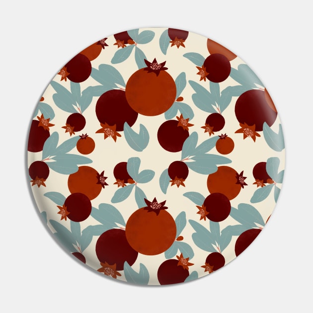 Pomegranate pattern Pin by RosanneCreates