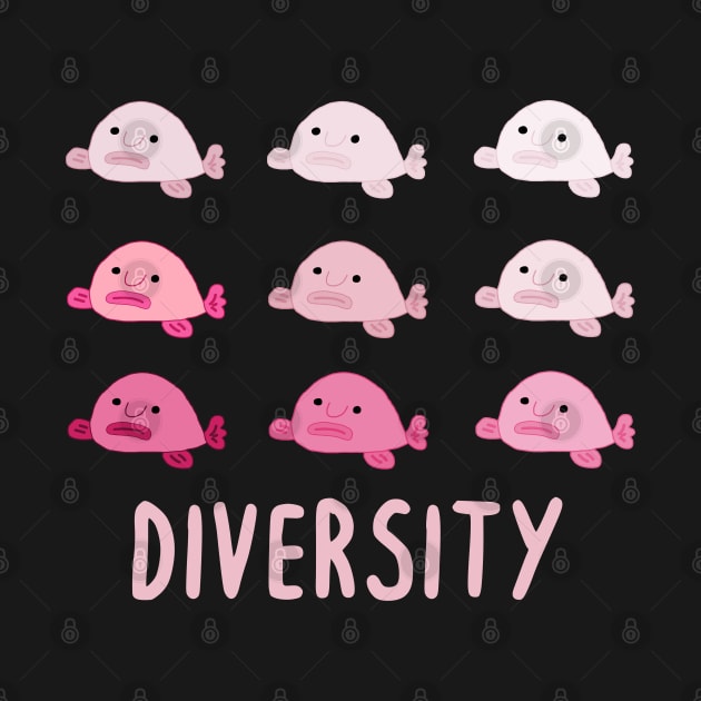 Blobfish Faces Inspiration Diversity Deep Sea Fish by FindYourFavouriteDesign