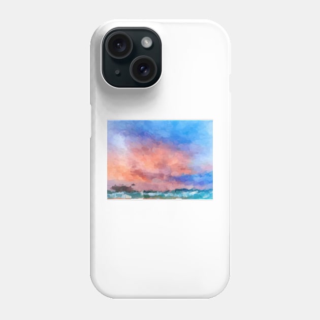 Abstract Cape Cod beach sunset Sandwich, Ma. Phone Case by Dillyzip1202