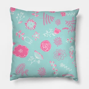 Elegance Seamless pattern with flowers Pillow