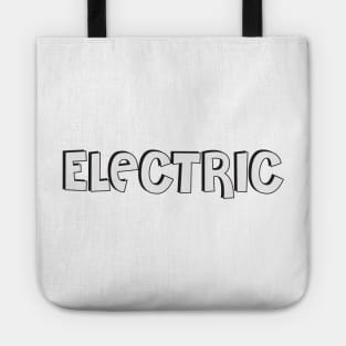 Film Crew On Set - Electric - White Text - Front Tote