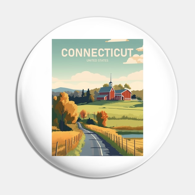 CONNECTICUT Pin by MarkedArtPrints