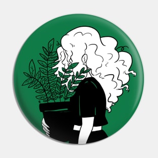 Plant Girl Pin