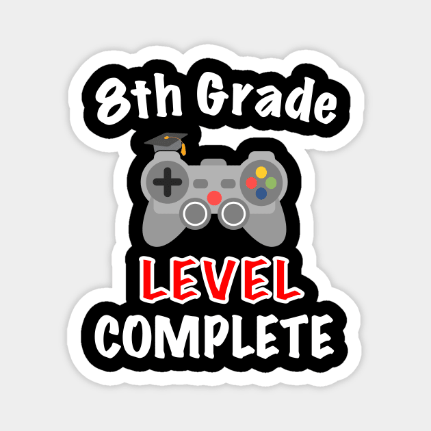 8th Grade Graduation Gamer Magnet by designs4up