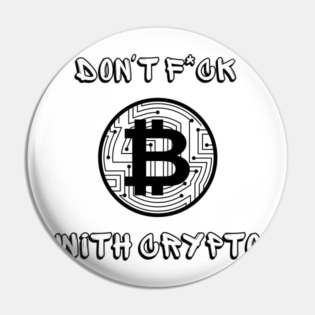 Cryptocurrencies, Blockchain , Bitcoin T-Shirt, Bitcoin Crypto Pin by Utopia Shop