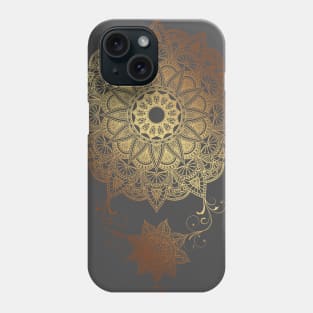 Mandala - Golden drop Phone Case