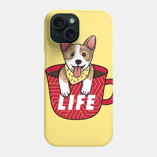 Coffee is Life Phone Case by Moe Tees