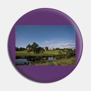 Alnwick Castle reflected in the River Aln Pin