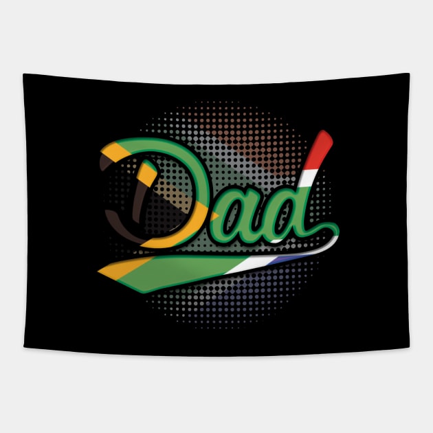 South African Dad - Gift for South African From South Africa Tapestry by Country Flags