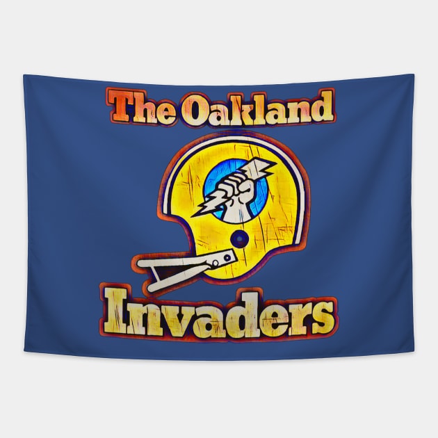 The Oakland Invaders Football Tapestry by Kitta’s Shop