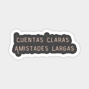 Cuentas Claras Magnet