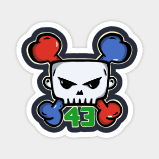 Skull Block logo Magnet