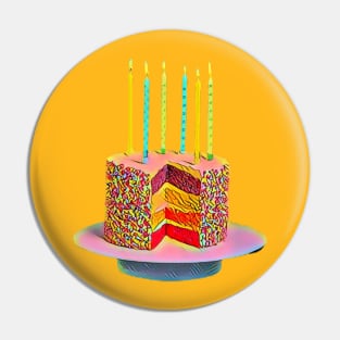 Eat Cake Pin