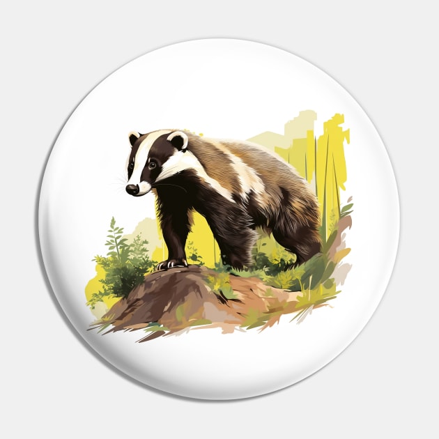 Badger Pin by zooleisurelife