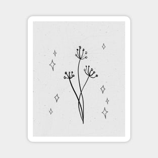 Minimalist Illustration Collage Plant Lover Magnet