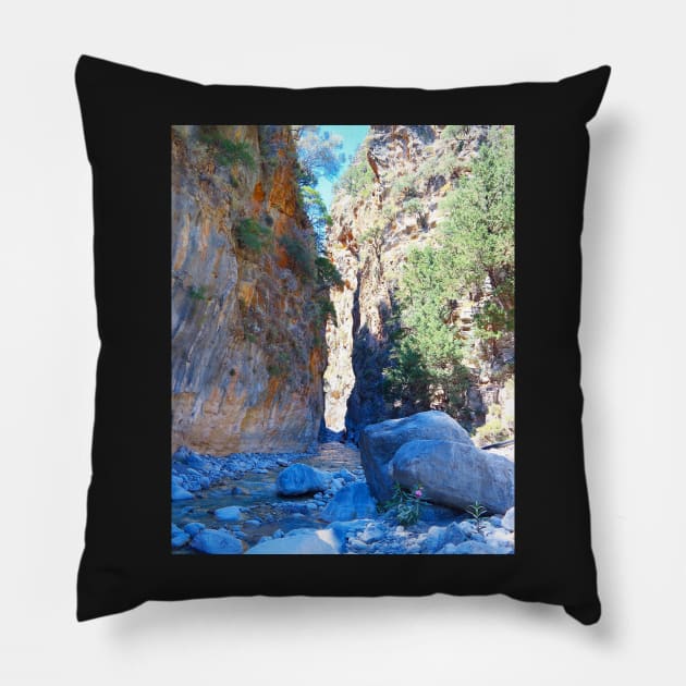 Gola di Gorropu Sardinia Pillow by dreamtravel