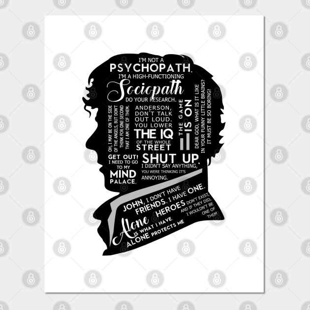Sherlock Holmes Quotes Sherlock Affiche Et Impression D Art Teepublic Fr