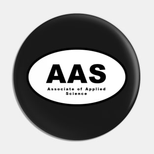 AAS (Associate of Applied Science) Oval Pin