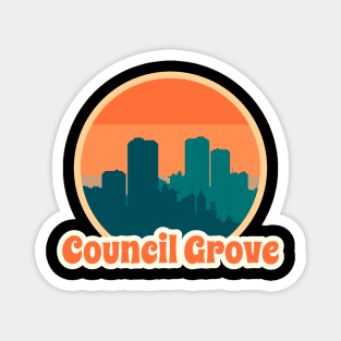 Vintage Council Grove Magnet