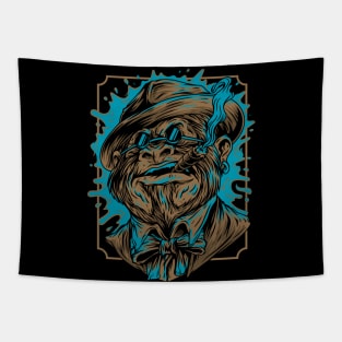 Bossy Angry Gorilla - Cool Ape Tapestry