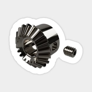 Polished titanium bevel gear Magnet