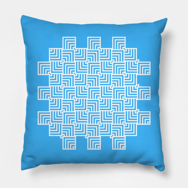 Seamless square pattern Pillow by TeeCQ