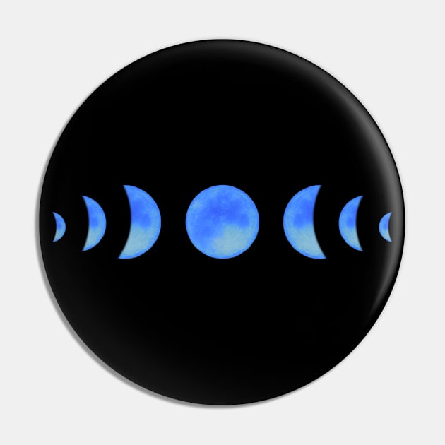 Moon Phases in Blue Pin by Strong with Purpose