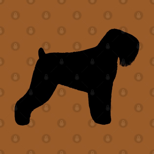 Black Russian Terrier Silhouette by Coffee Squirrel
