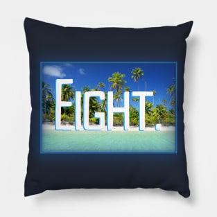 Eight Years Old Tropical Beach Pillow