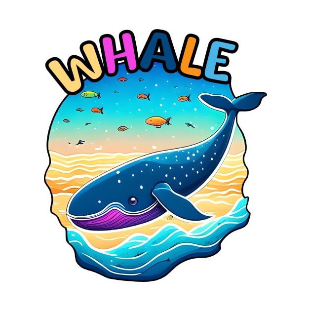 Animal Alphabet - W for Whale by Shubol