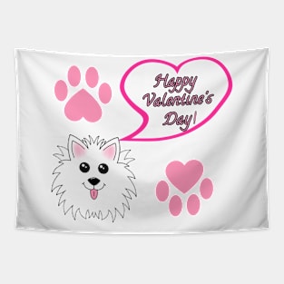 Happy Valentines Day Pattern Tapestry