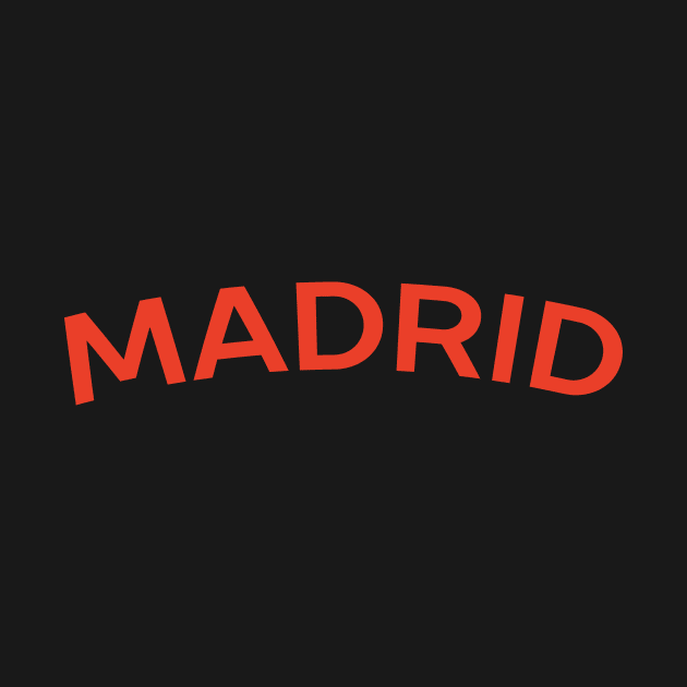 Madrid City Typography by calebfaires