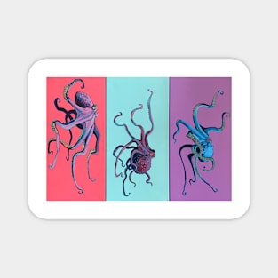 Triple Octopi (Vertical) Magnet