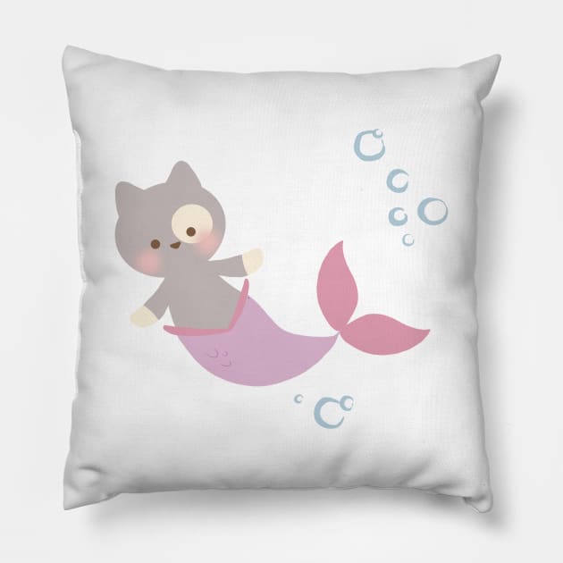 Merkitty 3 Pillow by littlemoondance