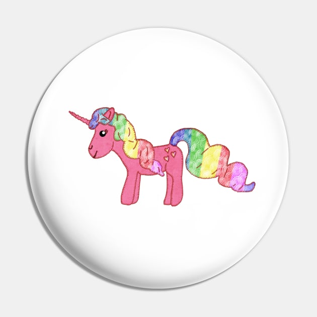 Regenbogeneinhorn Pin by Blumchen