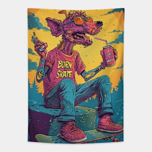 Urban Skate Hound Tapestry