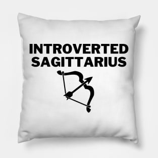 Introverted Sagittarius - Bow and Arrow Pillow