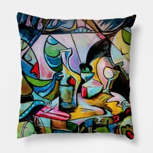 Cheese and Wine by Mailson Cello Pillow