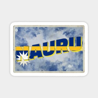 Nauru Vintage style retro souvenir Magnet