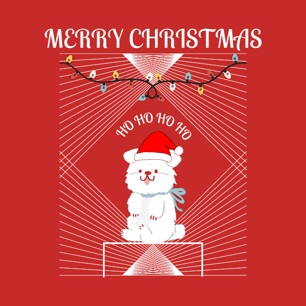 HO HO HO Merry Christmas Santa dog by Mr.Dom store