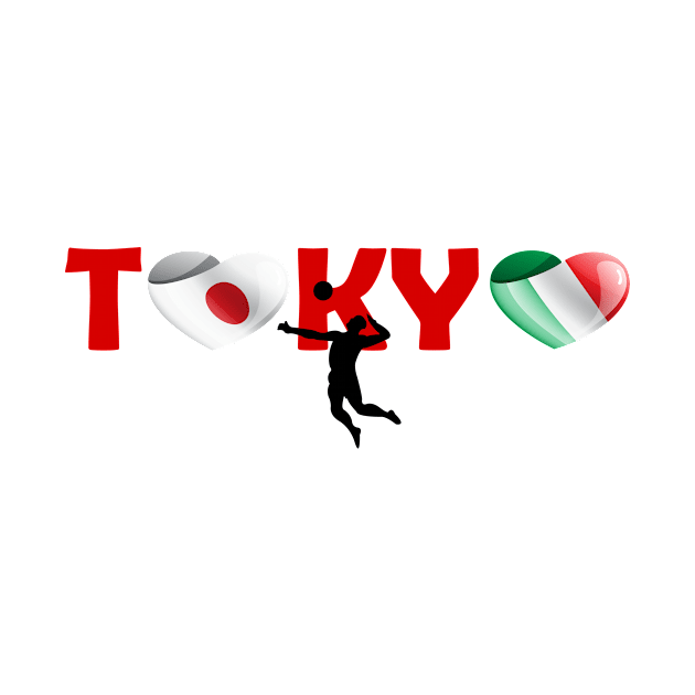 Volleyball in Tokyo - team Italy (IT) by ArtDesignDE