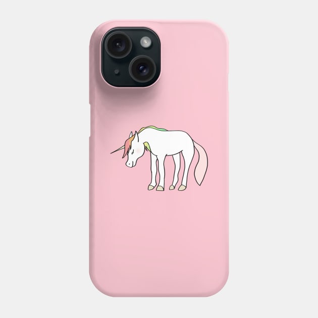 rainbow unicorn Phone Case by ballooonfish